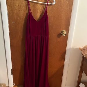 NWT Lulus Velvet Maxi Crossback Dress